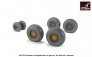 1/48 Type B BAC TSR-2 resin wheels with weighted tires image 2
