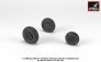1/72 Early Mikoyan MiG-21 Fishbed wheels w/ weighted tires
