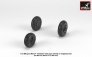 1/72 Early Mikoyan MiG-21 Fishbed wheels w/ weighted tires image 1