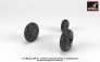 1/72 Early Mikoyan MiG-21 Fishbed wheels w/ weighted tires image 3