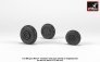 1/72 Early Mikoyan MiG-21 Fishbed wheels w/ weighted tires image 4