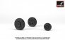 1/72 Mid Mikoyan MiG-21 Fishbed wheels w/ weighted tires image 4
