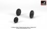 1/72 Late Mikoyan MiG-21 Fishbed wheels w/ weighted tires image 1