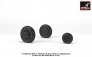 1/72 Late Mikoyan MiG-21 Fishbed wheels w/ weighted tires image 4