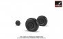 1/72 Junkers Ju-88 late wheels w/ weighted universal tires image 4