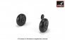 1/72 Junkers Ju-188 wheels w/ weighted universal tires image 1