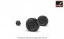 1/72 Junkers Ju-188 wheels w/ weighted universal tires image 4