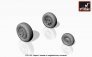 1/72 F-22 Raptor weighted wheels tires Universal