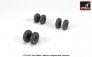 1/72 CH-53 Sea Stallion wheels w/ weighted tires image 3