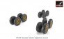 1/72 Convair B-36 Peacemaker wheels with weighted tires image 1