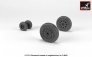 1/72 Early production F-4 Phantom II wheels with weighted tires image 2