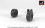 1/72 Late production F-4 Phantom-II wheels with weighted tires image 1