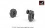 1/72 Grumman F-14A/B Tomcat wheels with weighted tires image 1