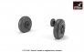 1/72 Grumman F-14D Tomcat wheels with weighted tires image 1