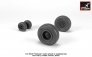 1/72 Sikorsky SH-60 Seahawk wheels with weighted tires image 1
