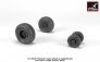 1/72 Sikorsky SH-60 Seahawk wheels with weighted tires image 2