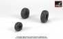 1/72 Sikorsky UH-60 Black Hawk wheels with weighted tires image 1