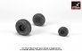 1/72 Sikorsky UH-60 Black Hawk wheels with weighted tires image 2