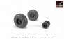 1/72 F-111 Aardvark late type wheels with weighted tires image 1
