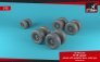 1/72 Rockwell B-1B Lancer wheels with weighted tires, early image 2