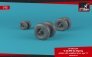 1/72 Bell-Boeing OV-22 Osprey wheels with weighted tires type A image 2