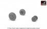 1/72 Fairey Gannet early type straight wheels weighted tires image 1