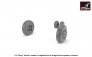 1/72 Fairey Gannet early type straight wheels weighted tires image 3
