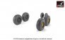 1/72 Type A BAC TSR-2 resin wheels with weighted tires image 1