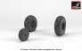 1/72 Hawker Sea Hawk wheels with weighted tires image 3