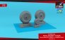 1/72 Avro Lancaster / Lincoln wheels late type weighted tyres