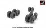 1/72 Transall C-160 Transall wheels with weighted tires image 1