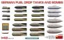 MiniArt German Fuel Drop Tanks and Bombs 1/48