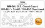 1/72 Sikorsky HH/SH-60J U.S. Coast Guard paint masks