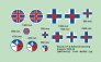 1/144 Decals Slovakian Insignia 1939-45 2 sets image 1