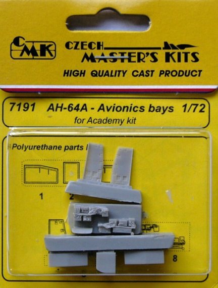 1/72 AH-64A Avionics bays (ACAD)