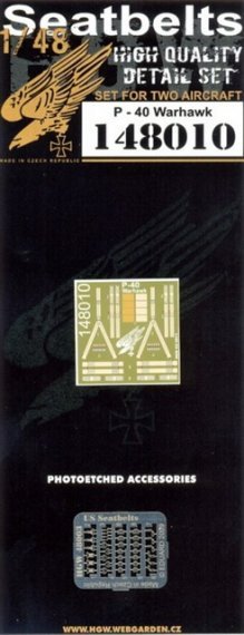 1/48 Seatbelts P-40 Warhawk