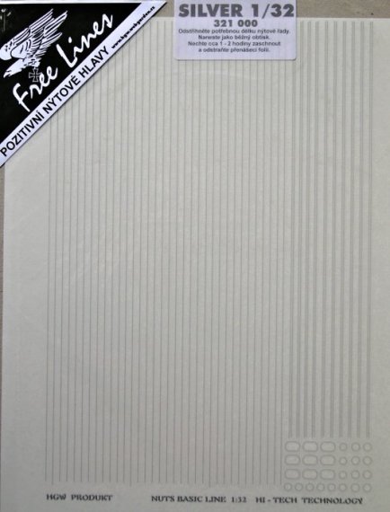 1/32 Rivets  SILVER (1220 cm, A4)