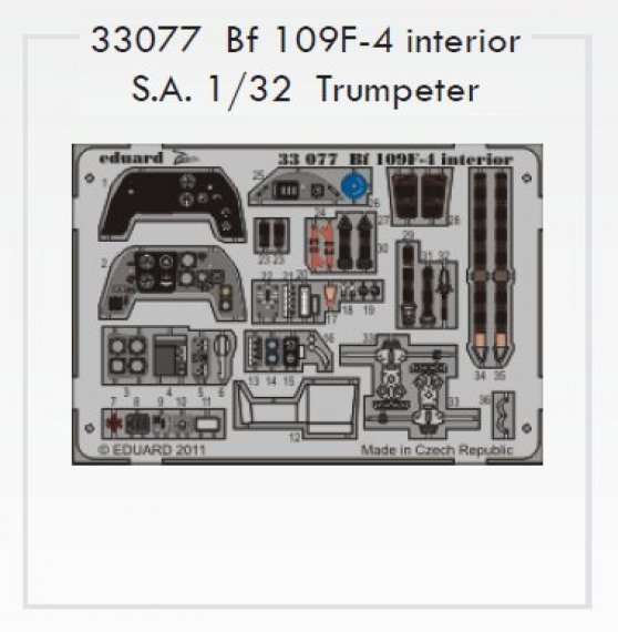 1/32 Bf 109F-4 interior S.A. (TRUMP)