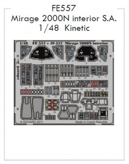 1/48 Mirage 2000N interior S.A. (KIN)