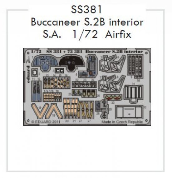 1/72 Buccaneer S.2B interior S.A. (AIRF)
