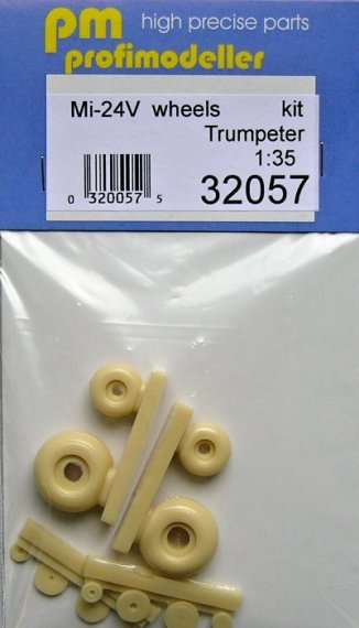 1/35 Mi-24V wheels set  big deformation (TRUMP)