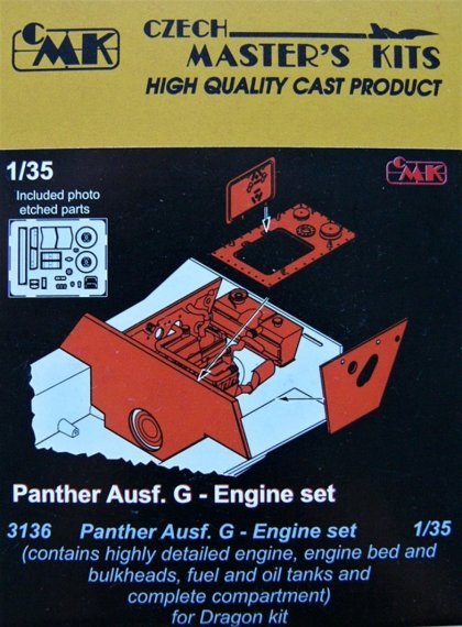 1/35 Panther Ausf. G  Engine set (DRAG)