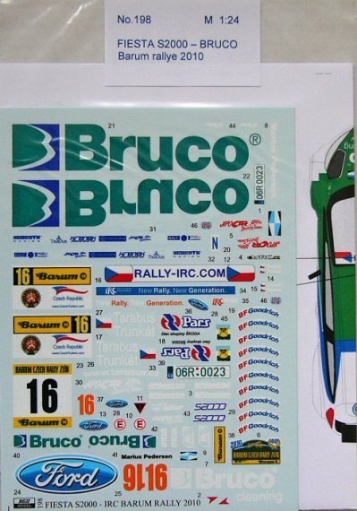 1/24 Fiesta S2000 BRUCO (Barum rallye 2010)