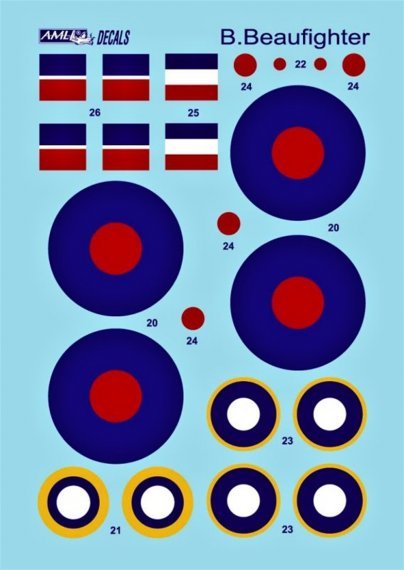 1/72 Decals Bristol Beaufighter IF&VIF Part II.