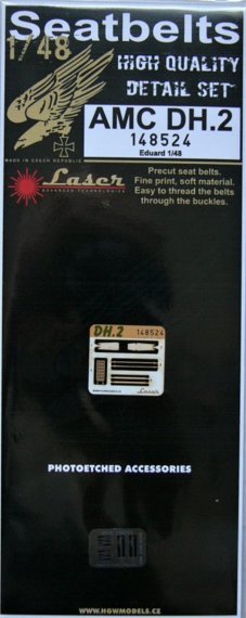 1/48 Seatbelts AMC DH.2 (laser&PE set, EDU)