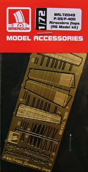 1/72 P-39/P-400 Airacobra flaps  PE set (RSMOD)