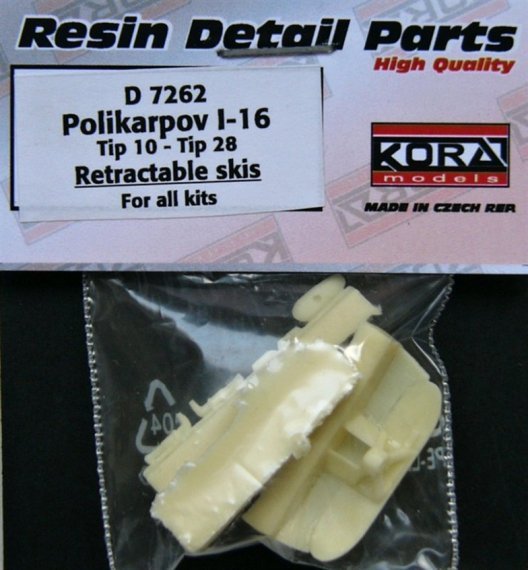 1/72 Reatractable Skis for I-16 Typ 10  Typ 28