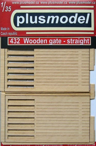 1/35 Wooden gate  straight (laser cut wood)