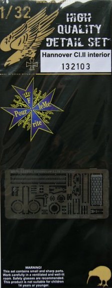 1/32 Hannover Cl.II interior PE set (WNW)