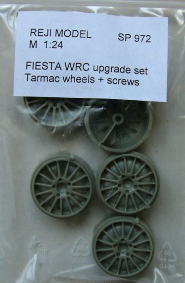 1/24 Fiesta WRC  Tarmac wheels+screws (upgr.set)